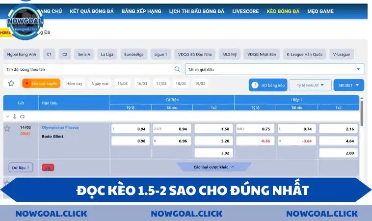 keo 1.5 2 doc keo Đọc kèo 1.5-2 sao cho đúng nhất